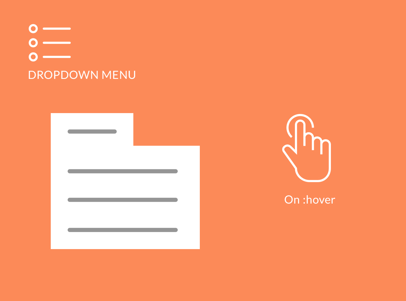 Free Download Flat Menu PSD and HTML/CSS