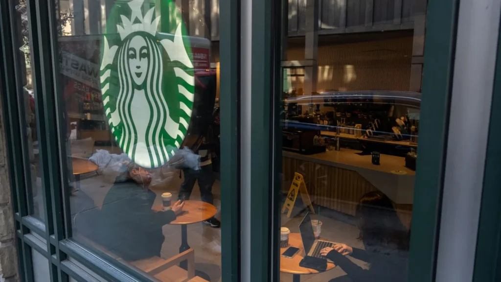 Starbucks store interior representing the retired AI inventory system